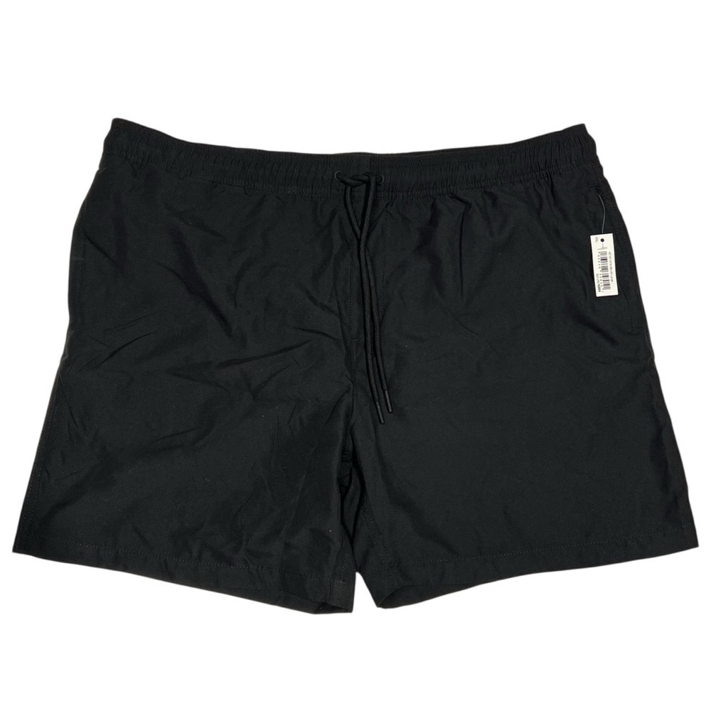 Amazon Essentials Men's Black Swim Trunks